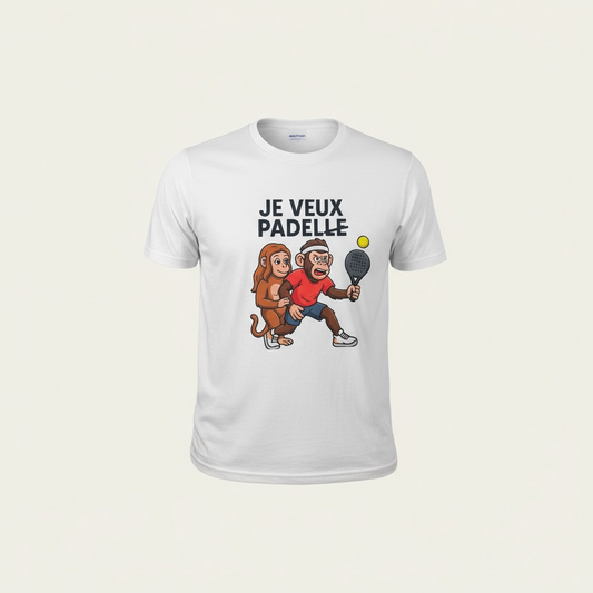 T-shirt de padel élégant et confortable pour joueurs professionnels, idéal pour renforcer votre performance sur le terrain.