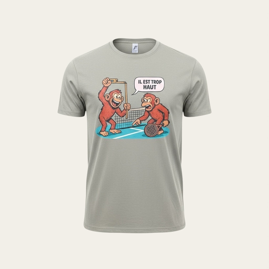 T-shirt vert de padel élégant, confortable et idéal pour les amateurs de sport en plein air