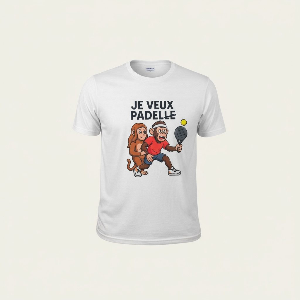 T-shirt de padel élégant et confortable pour joueurs professionnels, idéal pour renforcer votre performance sur le terrain.